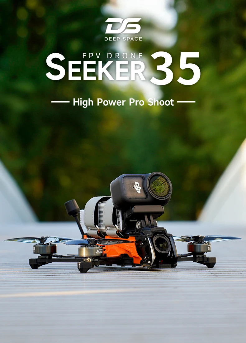 DeepSpace SEEKER35 FPV Drone – 3.5" Freestyle, GPS, 6S, DJI O4 Pro