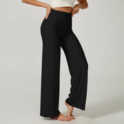Women's High-Waist Wide-Leg Yoga Pants – Tummy Control Flare Leggings