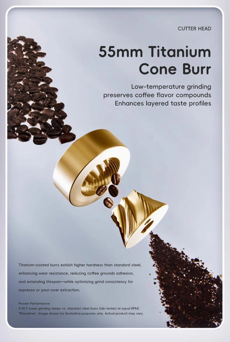 STARSEEKER E55Pro 55mm Conical Burr Coffee Grinder