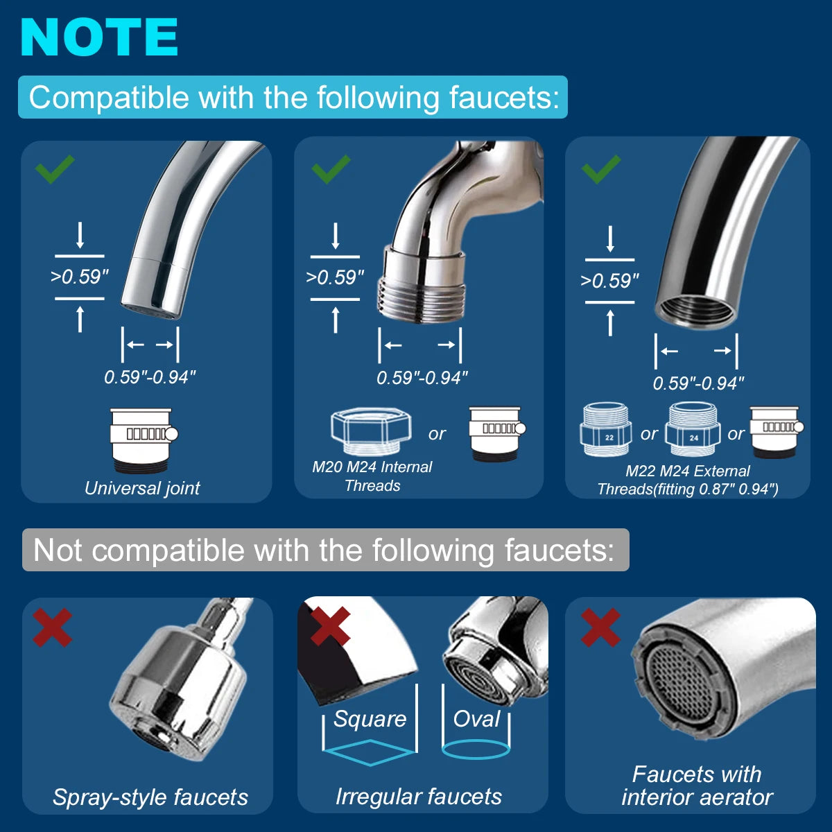 ALTHY Faucet Water Filter – 5-Stage Stainless Steel Purifier