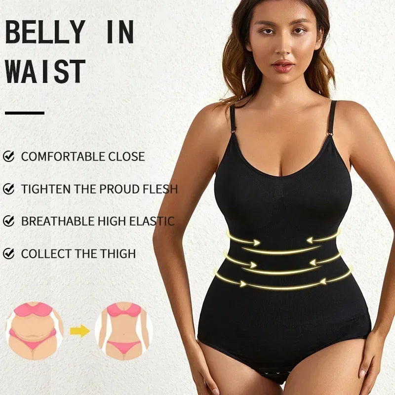 Women's Seamless Shaping Bodysuit – Tummy Control, Butt-Lifting