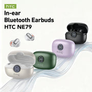 HTC NE79 TWS Earbuds – Bluetooth 6.0, AI Translation, ENC Noise Cancelling