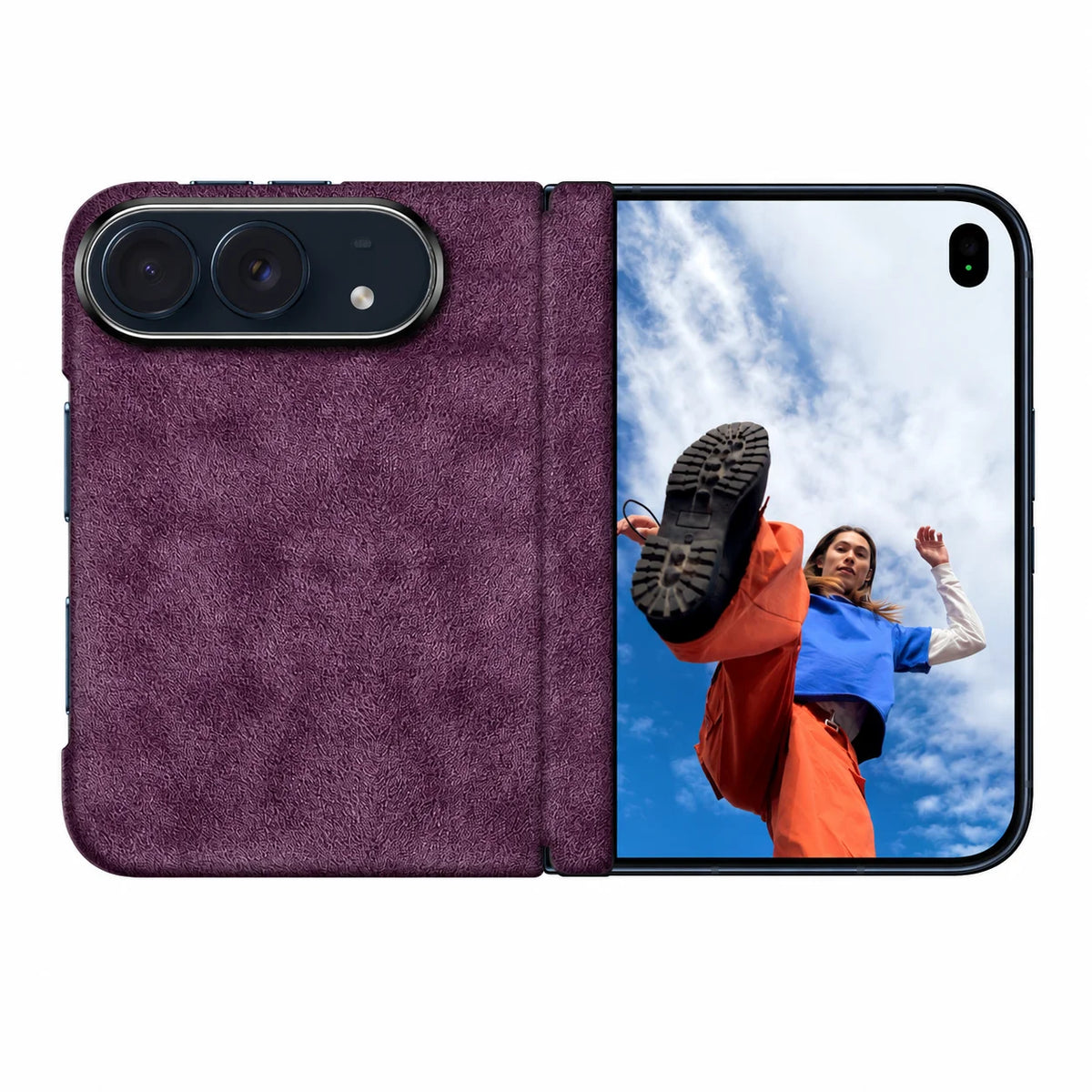 Genuine Alcantara Magnetic Phone Case – Premium Protective Cover for iPhone