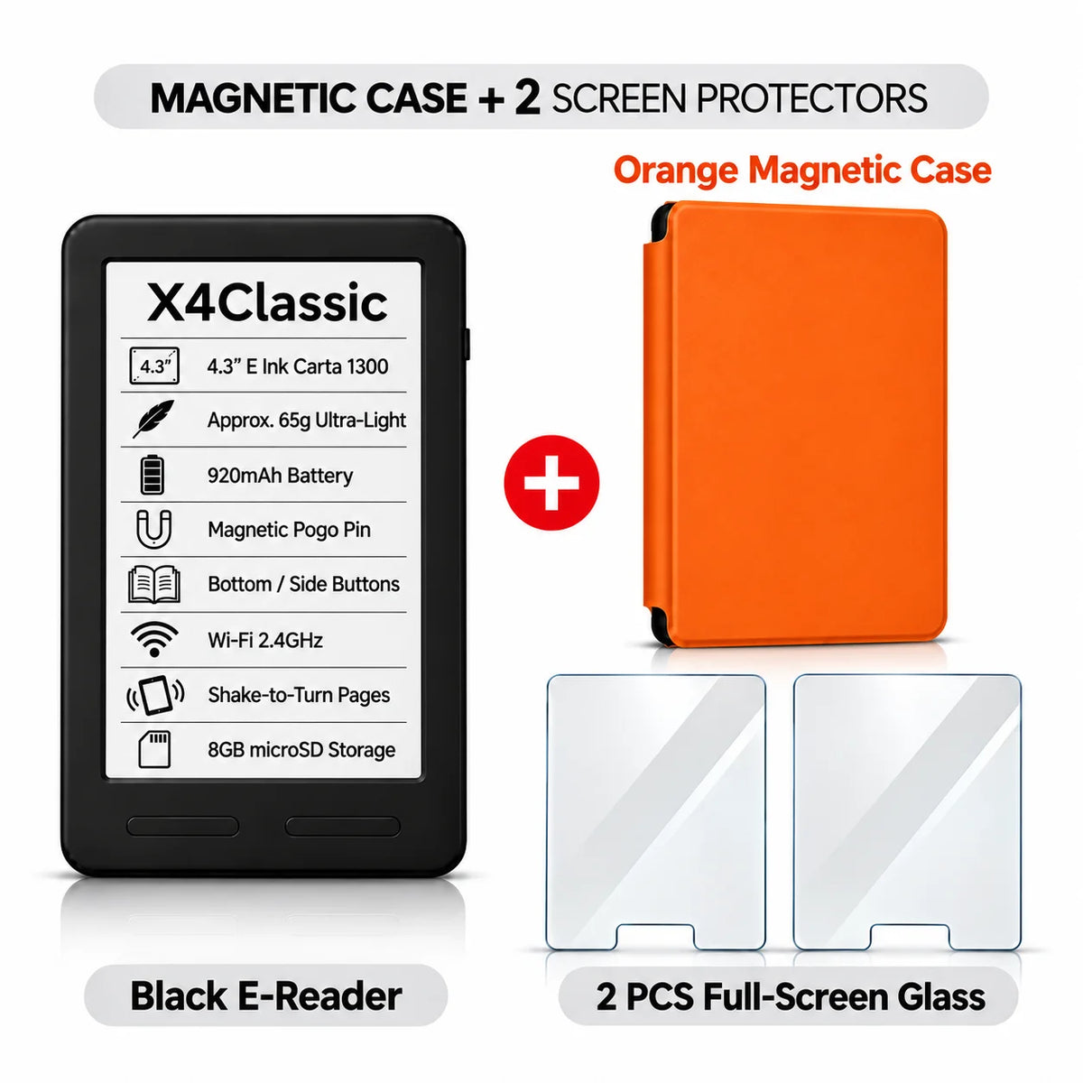 XTEINK X3 Pro E-Reader – Pocket-Size E-Ink Reader, Lightweight