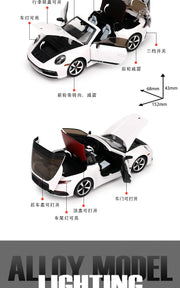 Porsche 911 Targa 4S 1:32 Diecast Model Car – Collectible Toy