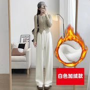 Women's Wide Leg Trousers – High Waist Straight Cut Casual Pants