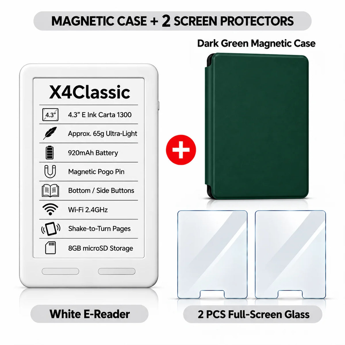 XTEINK X3 Pro E-Reader – Pocket-Size E-Ink Reader, Lightweight