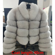 MAOMAOKONG Women's Real Fox Fur Coat – Luxury Winter Jacket