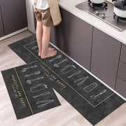 Non-Slip Velvet Kitchen Runner Mat – Absorbent Long Floor Rug