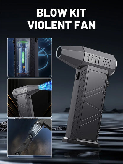 Xiaomi Violent Fan 350000RPM Powerful Air Blower Vacuum Dust Cleaner Charging Strong Winds 58m/s Brushless Turbo Jet Blower Dry