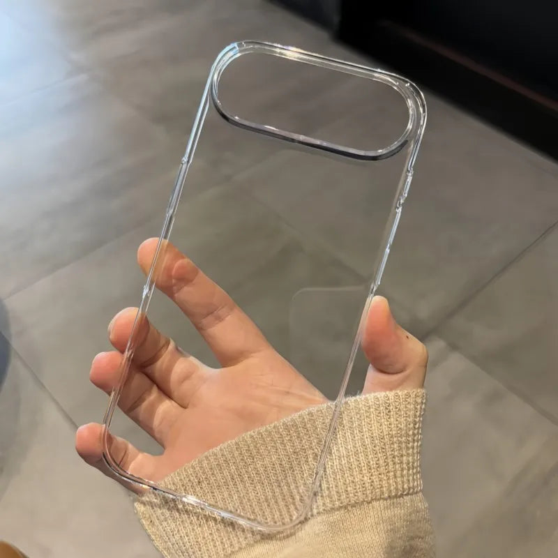 Luxury Hard Transparent Hard Plastic Case for iPhone 17 Air 16 15 14 Plus 13 12 11 Pro Max Clear Ultra Thin Slim Glossy Cover