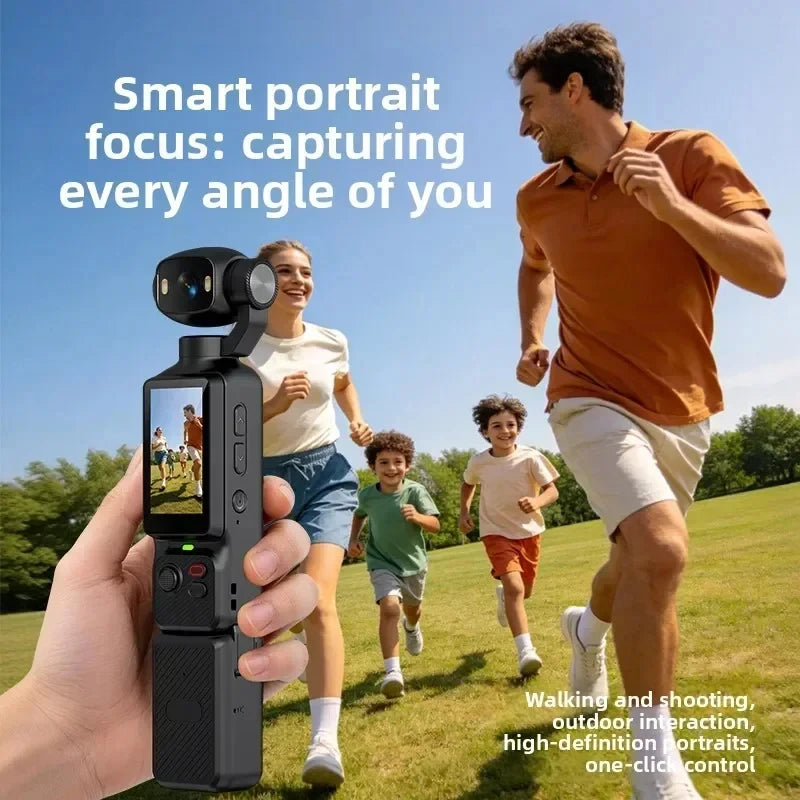 Pocket Vlogging Camera with Rotating Lens & Fill Light