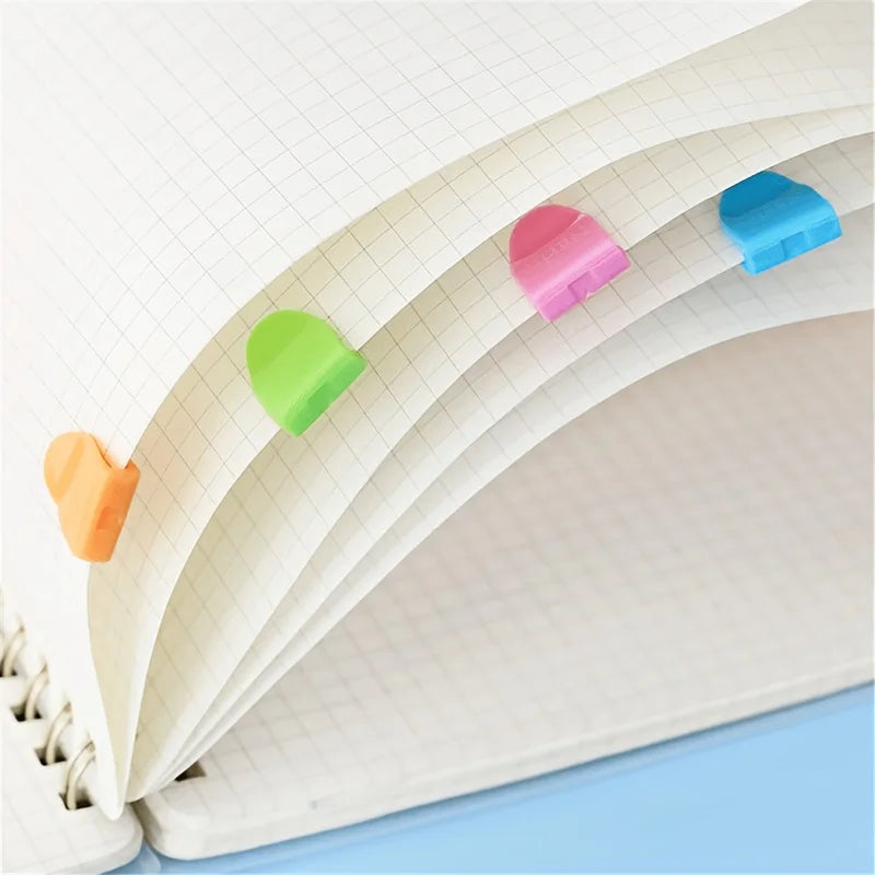 20Pcs Paper Clips Documents Bookmarks File Index Page Holder Colorful Bookmark Page Clips Book Page Corner Binder Clip