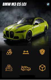 BMW M3 G80 1:24 Diecast Model Car – Alloy with Sound & Light