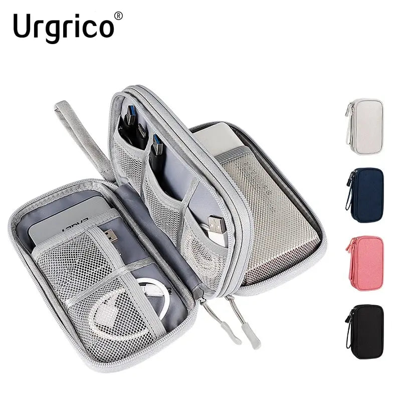 Waterproof Cable Organiser Bag – Travel Case for Chargers & Cords