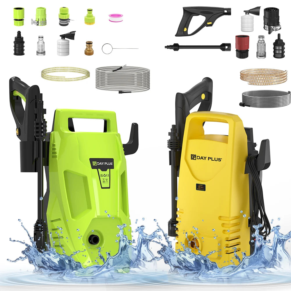 2050PSI Electric High Pressure Washer – 2300W with Adjustable Nozzle & Detergent Tank