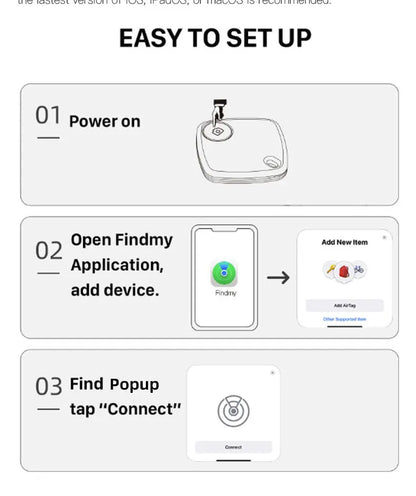 Bluetooth Mini Tracking Device for Apple Find My APP Smart Tag Kid Pet Car GPS Lost Tracker Anti-Lost Alarm Reminder Positioner