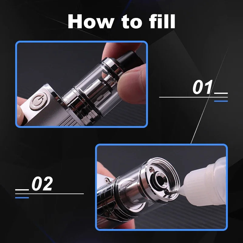 SUBTWO 100W Vape Box Mod E Cigarettes Kit 30W/60W/100W Power Adjust Battery with 0.3ohm 2.5ml Bottom Atomizer Vaper Smoke Pen