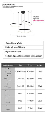 Modern Designer Chandelier – Hanging Pendant Lamp for Ceilings