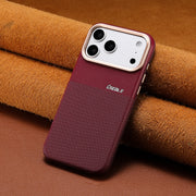 ESEBLE Woven Faux-Leather Magnetic Phone Case