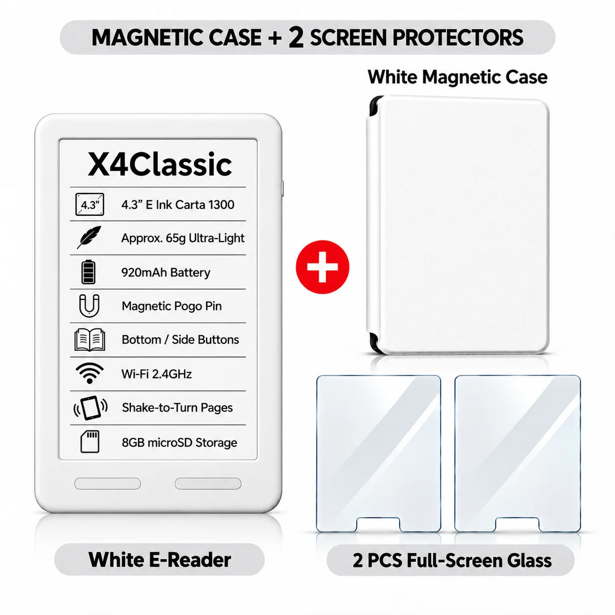 XTEINK X3 Pro E-Reader – Pocket-Size E-Ink Reader, Lightweight
