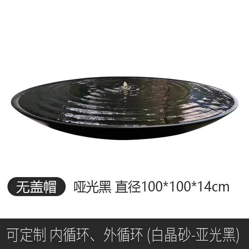 Japanese Zen Water Fountain — Courtyard & Hotel Landscape Feature - photo 33