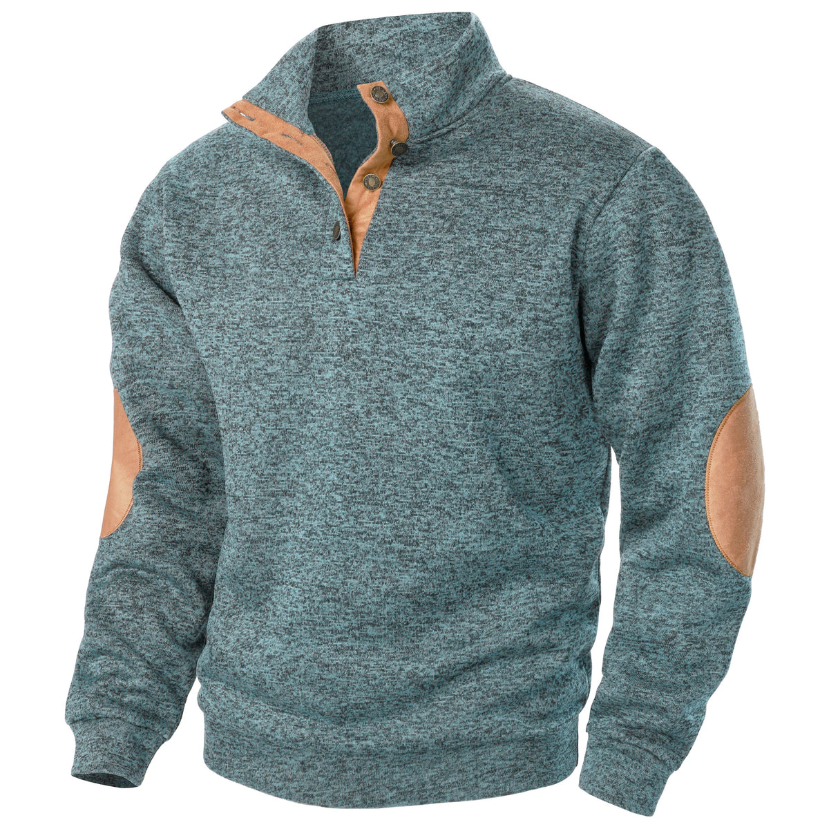Men's Stand Collar Knitted Jumper – Long Sleeve Casual Winter Sweater