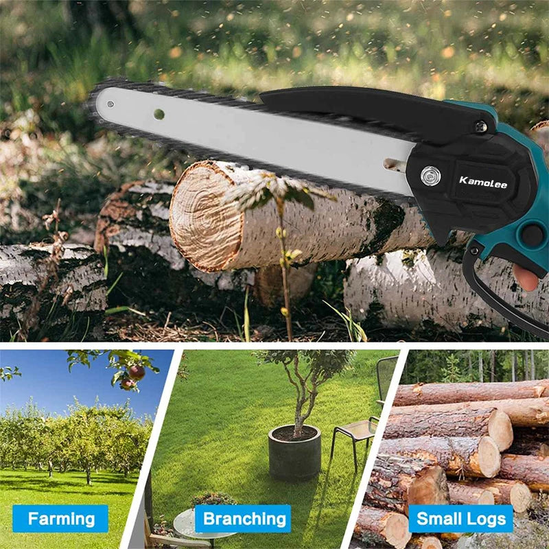 Kamolee 24V Brushless Mini Chainsaw – Cordless Wood Pruning Saw