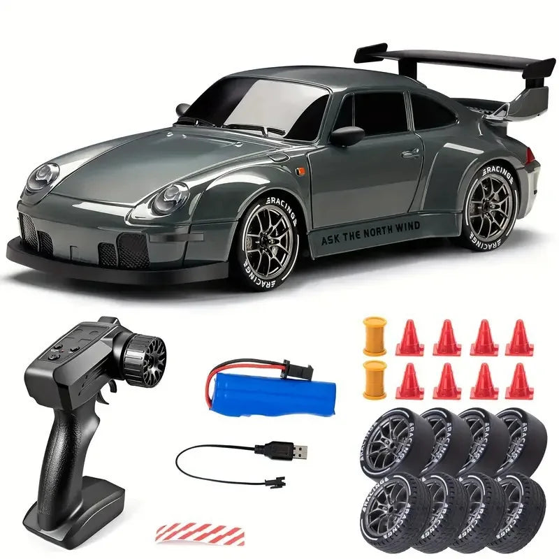 1:24 RC Drift Car – 4WD Remote Control Car, 20km/h with LED Lights