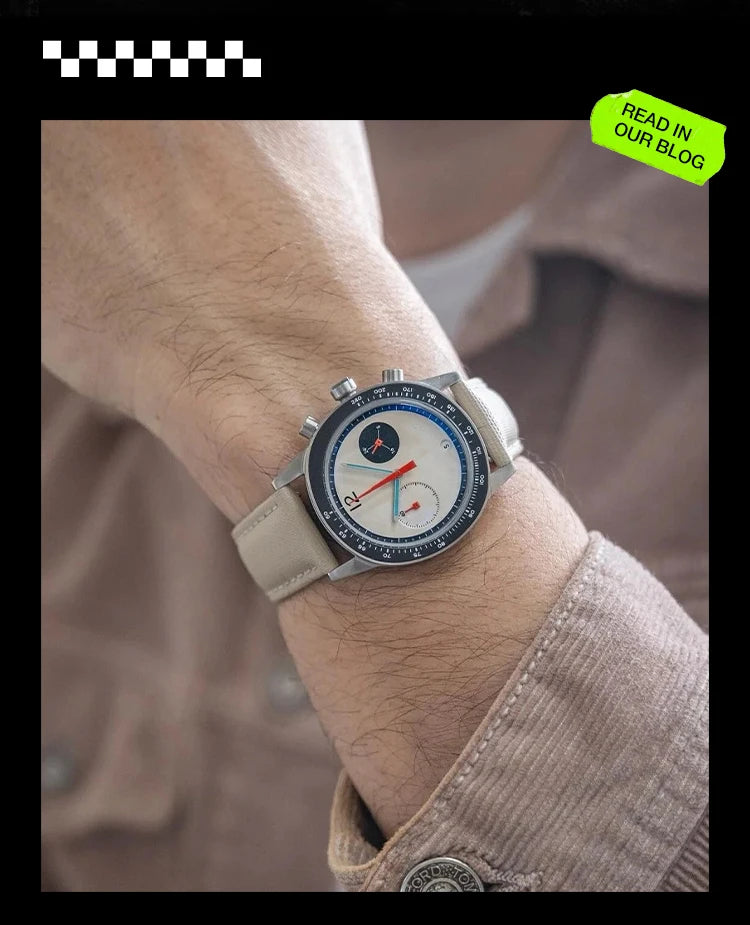 CILOA Quartz Watch with Leather Strap