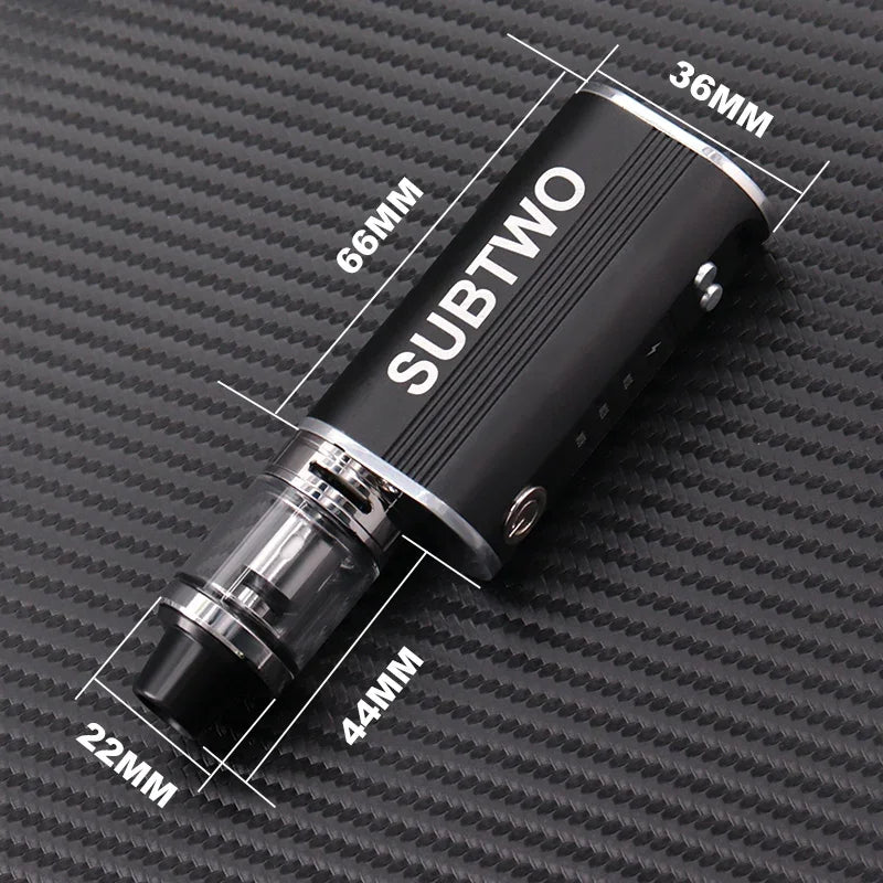 SUBTWO 100W Vape Box Mod E Cigarettes Kit 30W/60W/100W Power Adjust Battery with 0.3ohm 2.5ml Bottom Atomizer Vaper Smoke Pen
