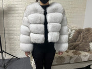 MAOMAOKONG Women's Real Fox Fur Coat – Luxury Winter Jacket