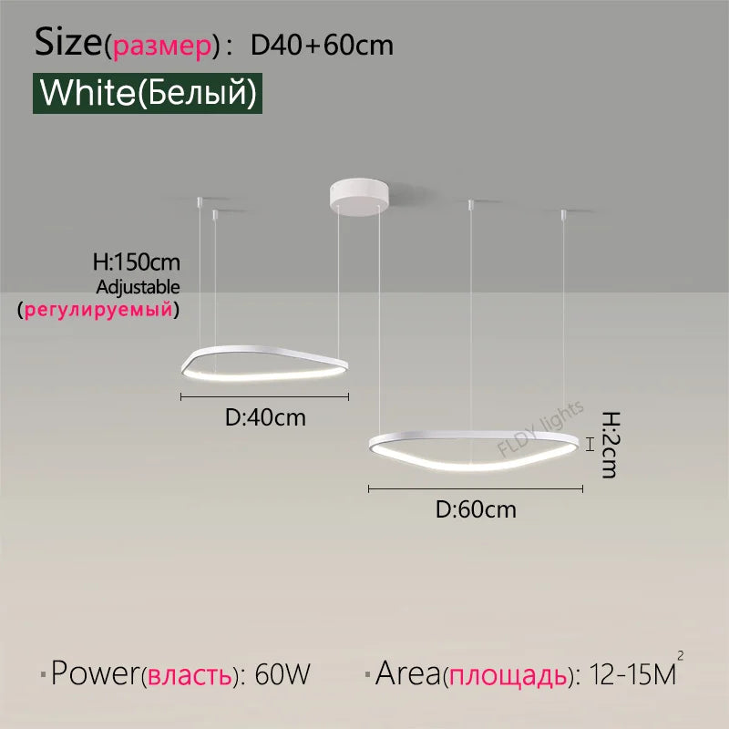 Modern Designer Chandelier – Hanging Pendant Lamp for Ceilings