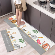 Non-Slip Velvet Kitchen Runner Mat – Absorbent Long Floor Rug