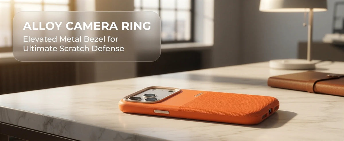 ESEBLE Woven Faux-Leather Magnetic Phone Case