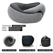 Memory Foam Travel Neck Pillow – U-Shaped, Adjustable & Portable