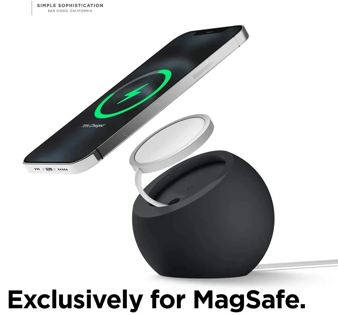 Magnetic Wireless Charging Desk Ball Shape Silicone Holder Stand For Magsafe APPLE iPhone 15 14 13 12 Pro Charger Dock Station