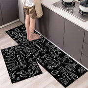 Non-Slip Velvet Kitchen Runner Mat – Absorbent Long Floor Rug