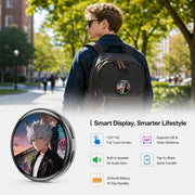 Anime Digital Badge – HD Touchscreen E-Pin with Photo & Video Display