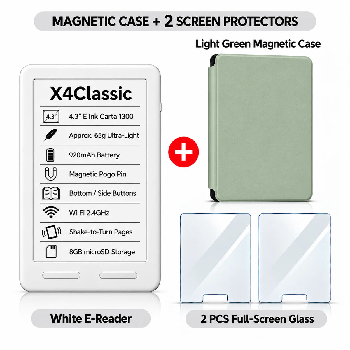 XTEINK X3 Pro E-Reader – Pocket-Size E-Ink Reader, Lightweight