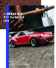 WELLY Porsche 911 Turbo 1974 1:24 Diecast Model Car – Collectible
