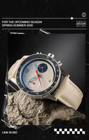 CILOA Quartz Watch with Leather Strap