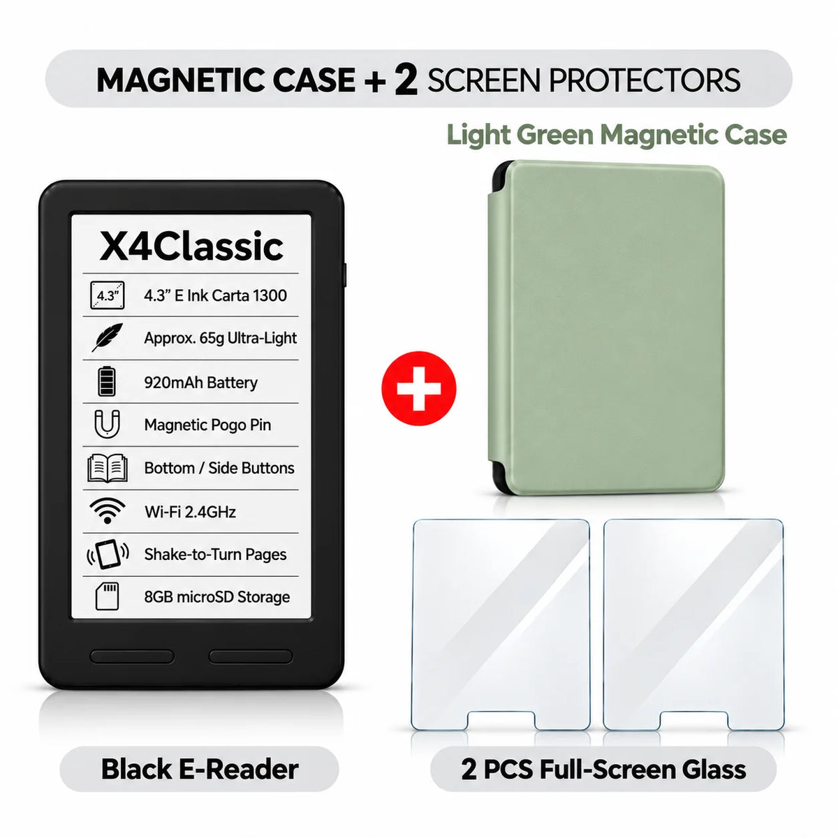 XTEINK X3 Pro E-Reader – Pocket-Size E-Ink Reader, Lightweight