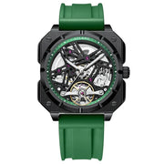 AILANG Men's Square Automatic Tourbillon Watch – Hollow Dial