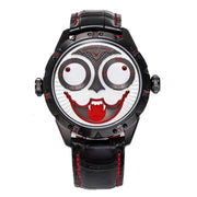 Joker Men's Automatic Moon Phase Diving Watch – Leather Strap