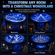Christmas Projector Light – 8 Festive Patterns Night Light Display