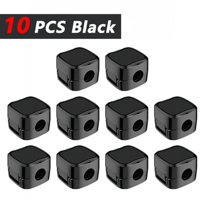 Magnetic Cable Clips Adjustable Cord Holder | Adhesive Under Desk Mgmt Organizer for Home Office Car Wall Desktop Nightstand
