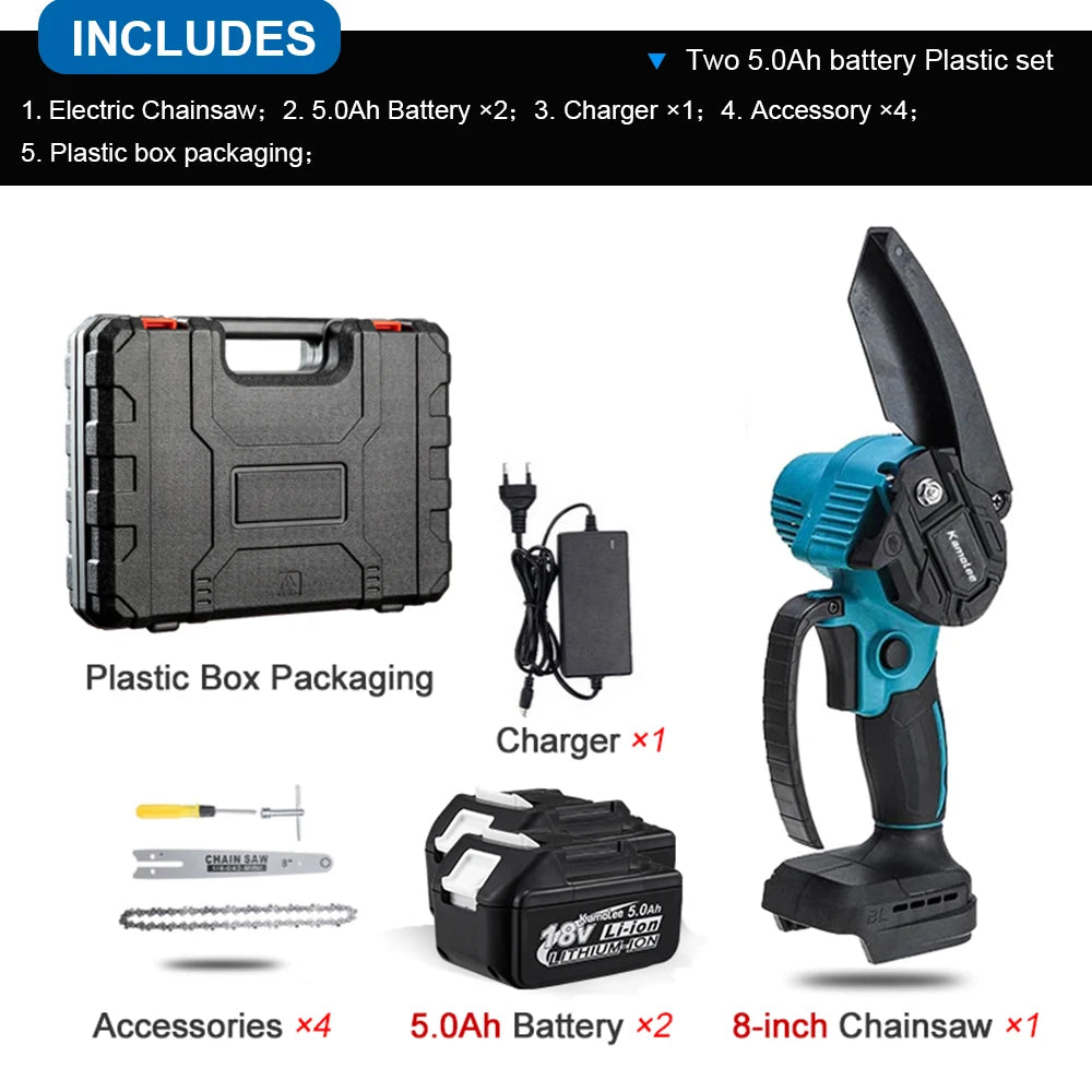 Kamolee 24V Brushless Mini Chainsaw – Cordless Wood Pruning Saw