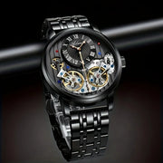 AILANG Men's Double Tourbillon Automatic Watch – Stainless Steel Strap