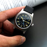 Merkur Men's Vintage British Military Field Watch – Automatic, Sapphire